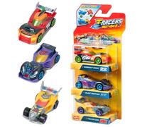 T-RACERS Mix ´N Race 3 Pack - Pack de 3 coches coleccionables. Coches desmontables por dos partes y con piezas intercambiables. Pack 2/8
