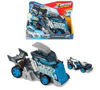 T-RACERS MIX ´N RACE Ice Launcher Truck - Camión lanzador con detalles de hielo. Incluye 1 vehículo T-Racer Mix ´N Race exclusivo. Presiona el disparador para lanzarlo. Compatible T-Racers Mix ´N Race