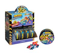 T-RACERS serie 2 - Colección completa de coche de carreras y piloto sorpresa coleccionable, 8 Coches de carreras desmontables por partes y con piezas intercambiables