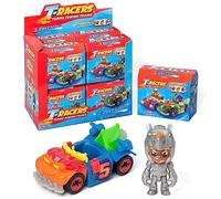 T-Racers Serie Light Speed - Colección Completa de la Serie Light Speed Coches y Pilotos Sorpresa coleccionables. Coches Desmontables por Partes y con Piezas Intercambiables
