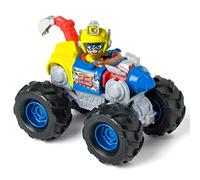 T-RACERS Turbo Truck Turbo Digger - Súper vehículo con 1 piloto y 1 vehículo exclusivos. Compatible con otros coches T-Racers