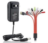 T-raxxas - Cargador de batería NiMH/NiCd RC para 4.8V 7.2V 8.4V 9.6V Batería Compatible 2.4V-12V NiMH/NiCD Pack
