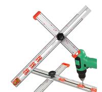 T - Regla cuadrada - Regla en T para dibujar, ideal para ingenieros | Regla en T de ángulo ajustable para dibujar, herramientas multifuncionales para carpintería, arquitectura, dibujo, pintura