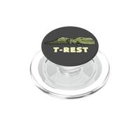 T-Rest Divertido diseño de Dinosaurio Dormido de T-Rex Cansado Duely PopSockets PopGrip para MagSafe