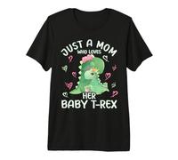 T. Rex ama Solo a una Madre Que ama a su bebé Dinosaurio mamá Camiseta Premium