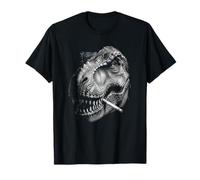 T-Rex Cigarrillo Fumador Vintage Dinosaurio T-Rex Funny Meme Camiseta