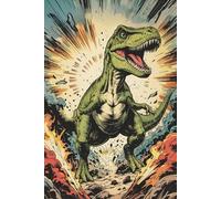 T-Rex Comic Jungle Notebook: 6x9" Dinosaur Journal with Blank Pages | 120-Page Sketch & Writing Book for Kids, Teens
