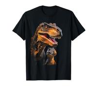 T-Rex Dad/Mom & Baby Graphic Design Adult & Kids (Black) Camiseta