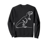 T-Rex Dinosaur Line Art Minimalista Bestia Prehistórica Sudadera