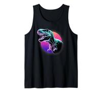 T-Rex Dinosaur Rage Glitch Prehistórico Rero vaporwave Camiseta sin Mangas