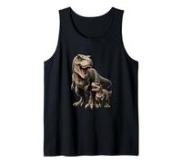 T-Rex Dinosaurio Arte Prehistórico Niños Hombres Mujeres Camiseta sin Mangas