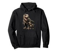 T-Rex Dinosaurio Arte Prehistórico Niños Hombres Mujeres Sudadera con Capucha