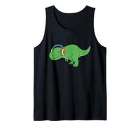 T-Rex Dinosaurio Auriculares con cancelación de Ruido Autismo Sensory Saf Camiseta sin Mangas