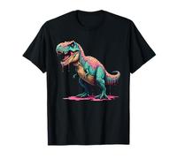 T-Rex dinosaurio derretir helado goteo niños verano niños goteo Camiseta