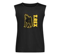 T.Rex Electric Warrior - Camiseta sin mangas para hombre, de algodón, color negro, Negro , S