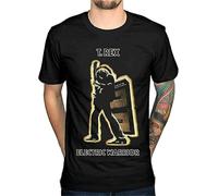 T Rex Electric Warrior t Shirt Schwarz Herren Funny Cotton tee Vintage Gift for Men Hot Komuyr Black