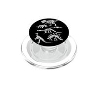 T-Rex Esqueleto Dinosaurio Huesos paleontólogo Dinosaurio fósil PopSockets PopGrip para MagSafe