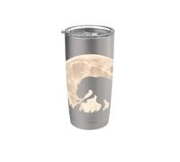 T-Rex Frog Hand Boop Nariz Luna Llena Dinosaurio Humor Al Aire Libre Vaso térmico de acero inoxidable de doble pared