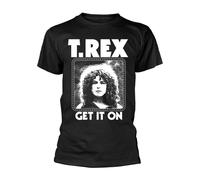 T. REX - GET IT ON BLACK T-Shirt Medium