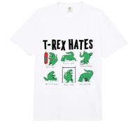 T-Rex Hates Boxing Push-Ups Handstands Backstroke Pull-Ups Comfort Colors Adult Heavyweight T-Shirt