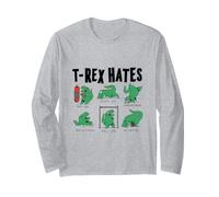 T-Rex Hates Boxing Push-Ups Handstands Backstroke Pull-Ups Manga Larga