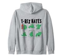 T-Rex Hates Boxing Push-Ups Handstands Backstroke Pull-Ups Sudadera con Capucha