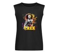 T Rex Marc Bolan - Camiseta sin mangas para hombre, de algodón, color negro, Negro , S