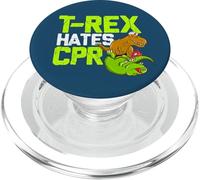 T Rex Odia RCP Doctor Gracioso, Dinosaurio Enfermera PopSockets PopGrip para MagSafe