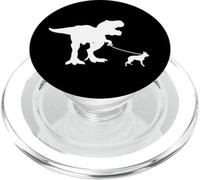 T-Rex Pastor Alemán Pastor GSD Tiranosaurios T Rex Perro PopSockets PopGrip para MagSafe