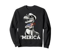 T-Rex - Sombrero de Vaquero para niños, diseño de Bandera Estadounidense Sudadera