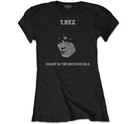 T-Rex - T-Shirt # Xxl Black Femmina # Dandy
