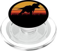 T-Rex Trex T Rex Tiranosaurio Dinosaurio Dino Sunset Retro PopSockets PopGrip para MagSafe