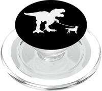 T-Rex Walking Lab Labrador Retriever Tiranosaurios Divertido Dino PopSockets PopGrip para MagSafe