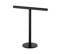 T-Shape Hand Towel Holder Stand, Stainless Steel Towel for Bathroom Kitchen Countertops, Space-Saving Towel Rack, Stylish Towel Organizer for Bathroom, Kitchen, and Storage