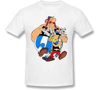 T Shirt Asterix and Obelix T-Shirt Streetwear Short Sleeve tee Shirt Men Graphic Aesthetic Short Sleeve Funny T Shirts Size S
