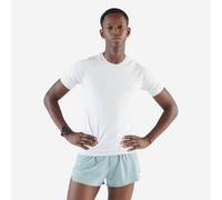 T-SHIRT DE RUNNING 500 CONFORT SLIM SANS COUTURES BLANC S