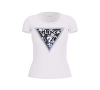 T-shirt donna Guess triangle flower tee bianco ES25GU11 W5RI00J1314 G011 XL