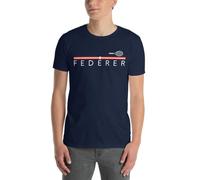 T-Shirt Federer | Deporte | Tenis | Padel | Regalo | Cumpleaños | Camiseta Roger Federer | Roger | Camiseta Roger, azul marino, S