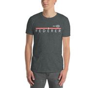 T-Shirt Federer | Deporte | Tenis | Padel | Regalo | Cumpleaños | Camiseta Roger Federer | Roger | Camiseta Roger, Dark Heather, M