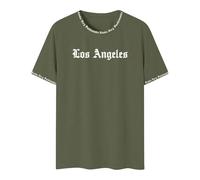 T Shirt Herren Schwarz Oversized Tshirt Herren Kurzarm Basic T-Shirt Rundhals mit Briefdruck Casual Locker Tshirts Mode leicht luftig Sommer Tops Regular Fit T-Shirts Tee Shirts für Männer