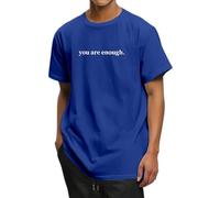 T Shirt Herren Schwarz Oversized Tshirt Herren Kurzarm Basic T-Shirt Rundhals mit Briefdruck Mode Sommer Tops leicht luftig T-Shirts Casual Locker Tshirts Streetwear Tee Shirts für Männer