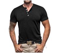 T Shirt Hombre - Camiseta Verano Hombre Playeras Camiseta De Manga Corta Ajustada Informal para Hombre Europa Y Estados Unidos Verano 2024 (Black L)