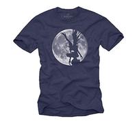T-Shirt Hombre Manga Anime Comic - Camiseta Ryuk Shinigami Death Notes Azul XL