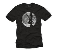 T-Shirt Hombre Manga Anime Comic - Camiseta Ryuk Shinigami Death Notes Negra XXL