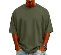 T Shirt Homem, Antisudor Elegante Tallas Grandes Gym Transpirable Playa Tecnica Personalizada Slim Fit Manga Corta Cuello Redondo Deporte Grande Camiseta Hombre Talla Grande,3XL