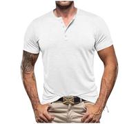 T-Shirt Homem - Camiseta Reductora Hombre Playeras Camiseta De Manga Corta Ajustada Informal para Hombre Europa Y Estados Unidos Verano 2024 (White L)