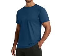T-Shirt Homem, Slim Fit Personalizada Transpirable Manga Corta Playa Talla Grande Entrenamiento Fashion Tecnica Poliester Elegante Cuello Redondo Golf Camisetas Basicas,L