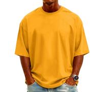 T Shirt Homem, Transpirables Manga Corta Deportiva Elegante Personalizada Poliester Transpirable Entrenamiento Slim Fit Tallas Grandes Trekking Talla Grande Deportivos Camisa Manga Corta,3XL