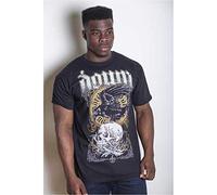 T-Shirt # L Black Unisex # Swamp Skull
