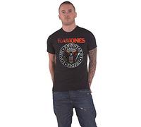 Rock Off Trade Camiseta Ramones Vintage Eagle Seal Negra Unisex Talla L